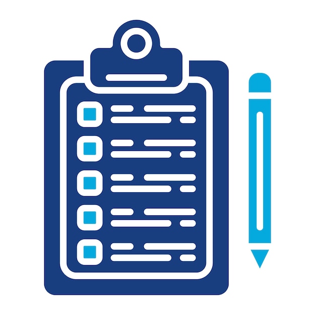 Task List Duotone Illustration