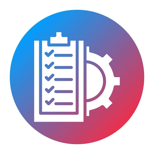 task scheduling icon vector image can be used for operations management