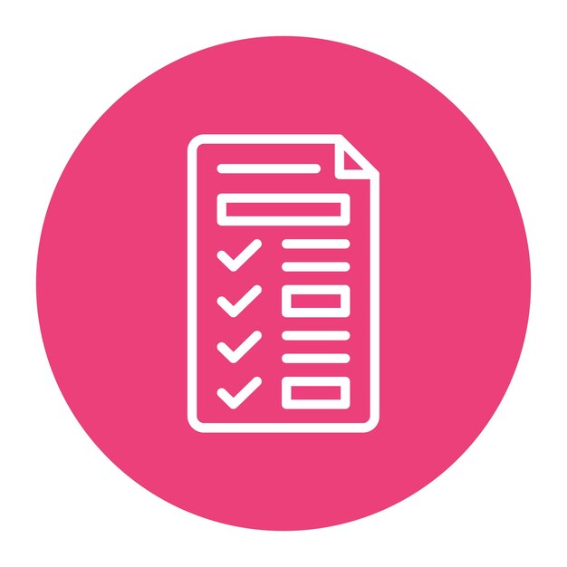Tasks Checklist Vector Illustration