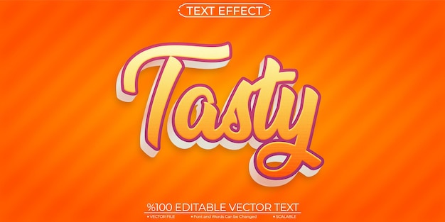 Tasty Editable and Scalable Text Effect