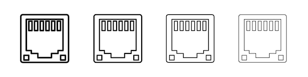 TCP icon Flat illustration sign