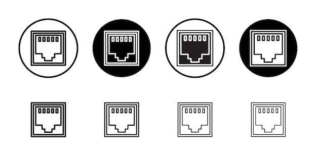 TCP icon Thin line flat illustration