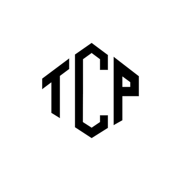 TCP letter logo design with polygon shape TCP polygon and cube shape logo design TCP hexagon vector logo template white and black colors TCP monogram business and real estate logo