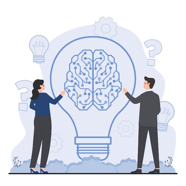 team brainstorming concept idea generation and creative inspiration business project teamwork