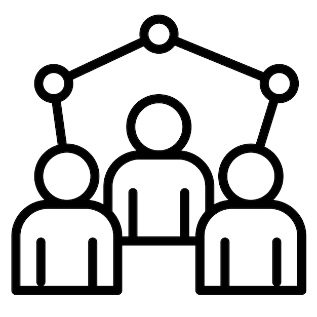 team collaboration icon vector image can be used for survey