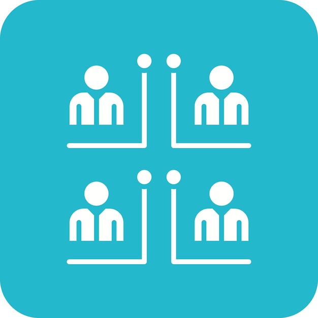 Team Network icon vector image Can be used for Networking and Data Sharing