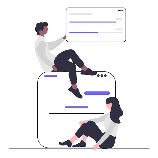 team up having work