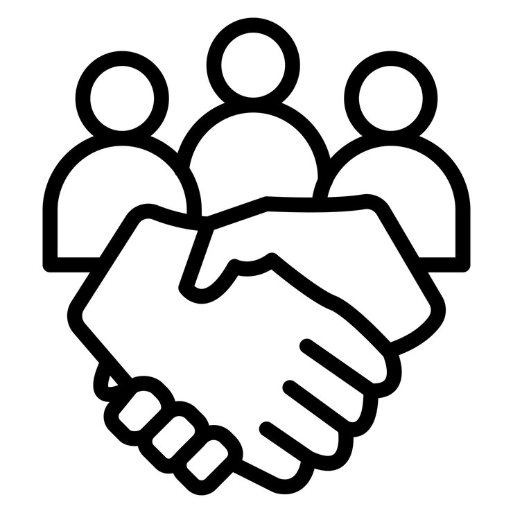 Vector teamwork icon vector image can be used for organization