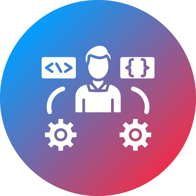 tech savvy user icon vector image can be used for no code