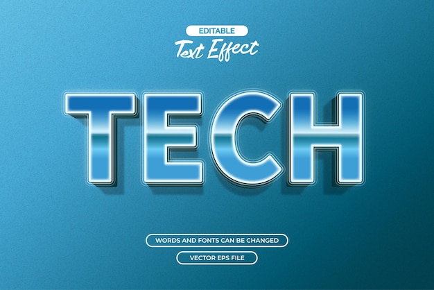 tech text effect