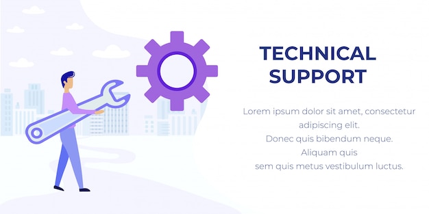 technical support and assistance service ad banner