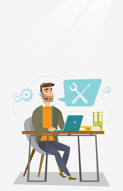 Technical support operator.