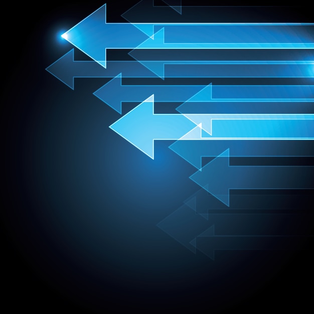 Technology abstract arrow background