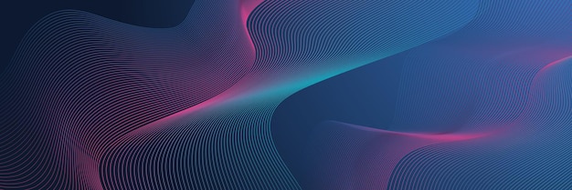Technology abstract lines and dots connection background Connection digital data and big data concept Digital data visualization Vector illustration