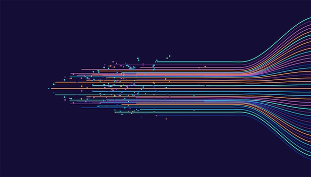 technology background big data visualization concept