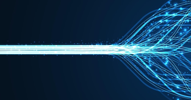 Technology background Big data visualization concept
