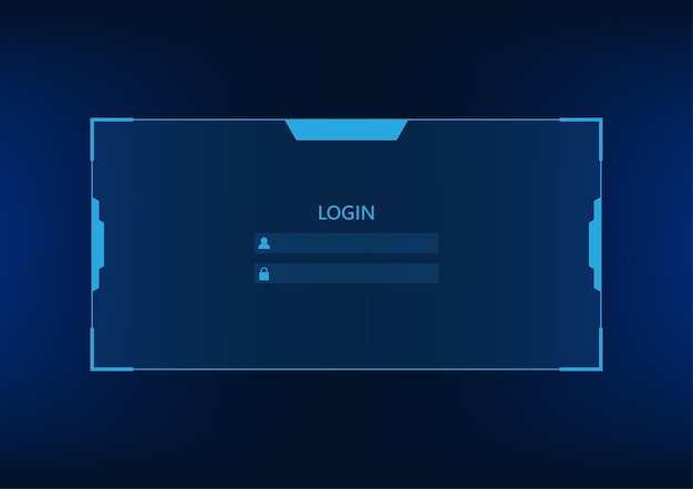 Technology background Login screen accesses the security technology of personal information