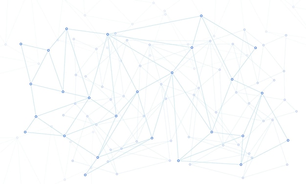 technology background with connecting dots and lines