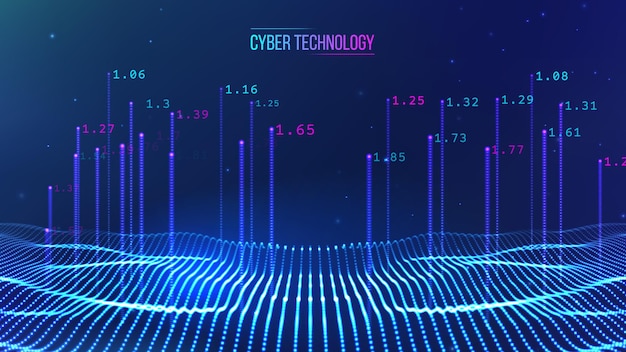 technology cloud world. networked systems vector concept. blue background smart city concept. eps 10