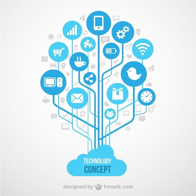 technology concept icons