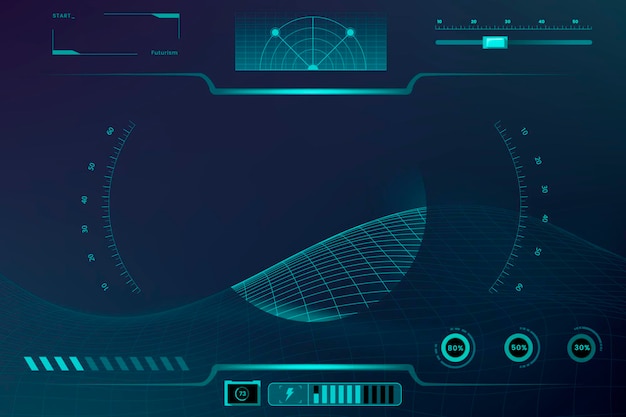 technology interface template design elements vector
