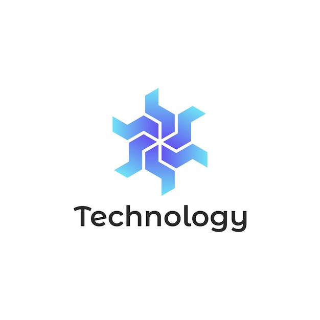 technology modern gradient colorful logo