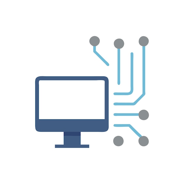 technology single icon vector illustration
