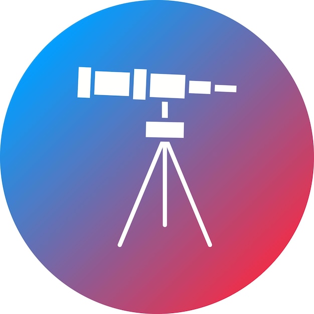 telescope icon vector image can be used for space technology