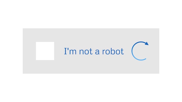 Template for entering captcha I'm not a robot
