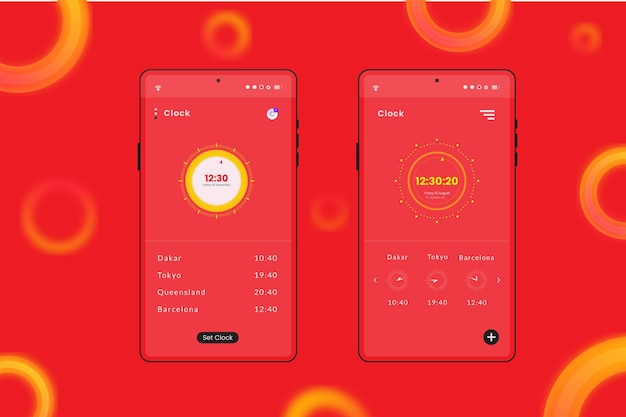 Template or Mockup as for product placement on smartphone online shopping application many products