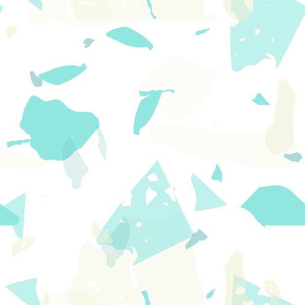 Terrazzo seamless pattern. Pastel venetian pavement imitation tile. Terrazzo seamless pattern in cool colors. Background made of natural stones, granite, quartz, marble, concrete.