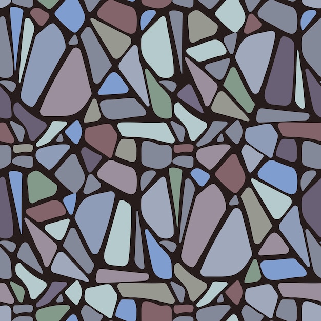 Terrazzo stone texture Freefor organic shapes Stylish structure of tiles Vector seamless pattern