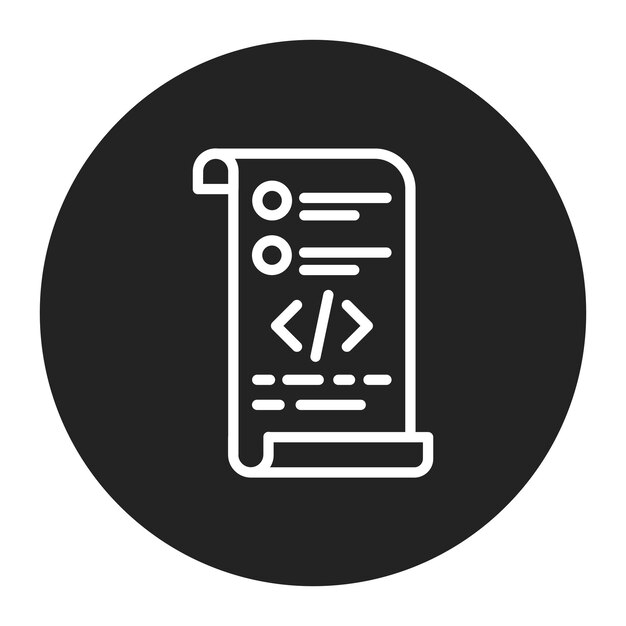Test Script icon vector image Can be used for Software Testing