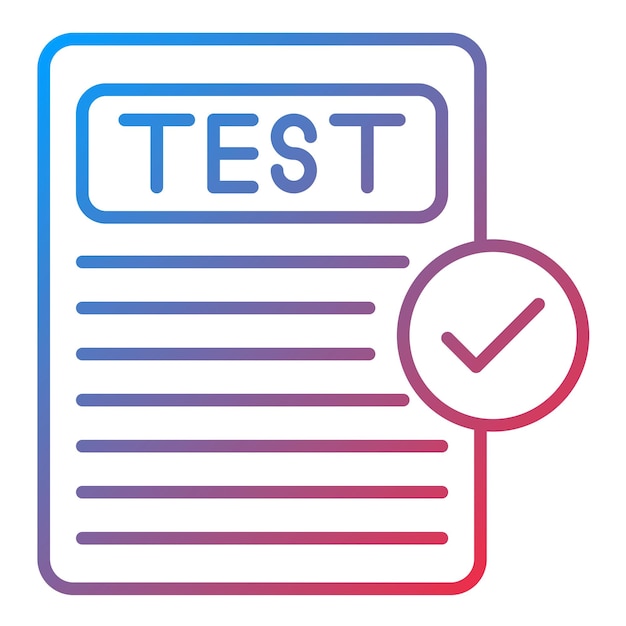 Testing icon vector image Can be used for Copywriting