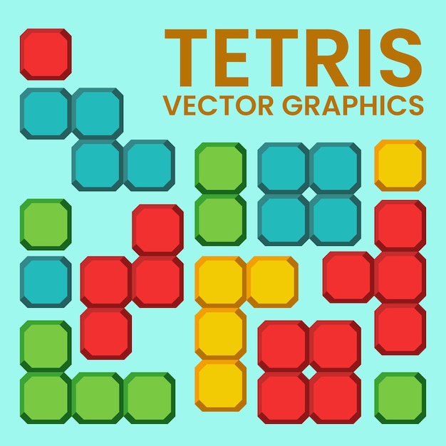Tetris vector graphics