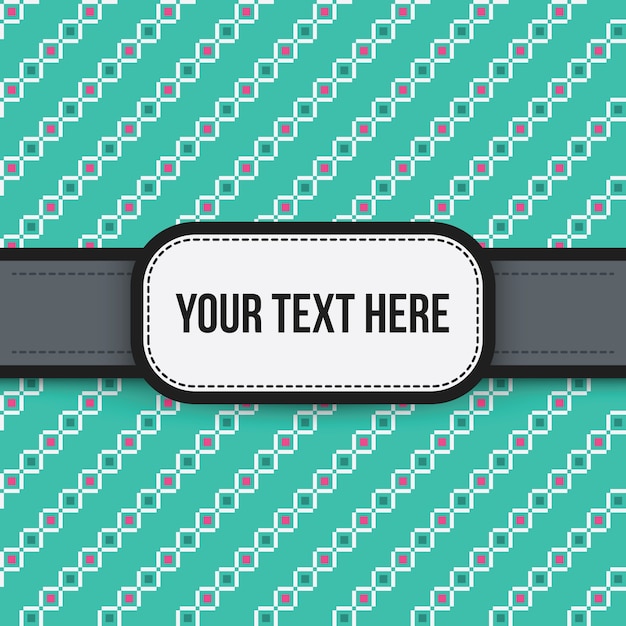 Text background with colorful pattern. Useful for presentations, advertising and scrapbooking.