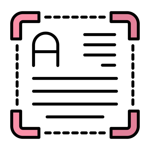 Text Editor Flat Illustration