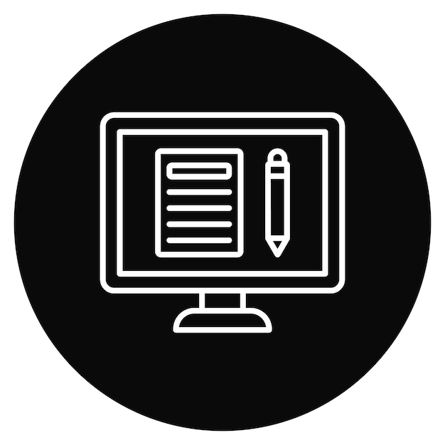 Text Editor icon vector image Can be used for Computer Science