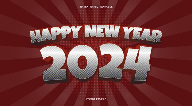 Text effect happy new year