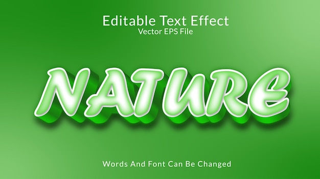 text effect nature