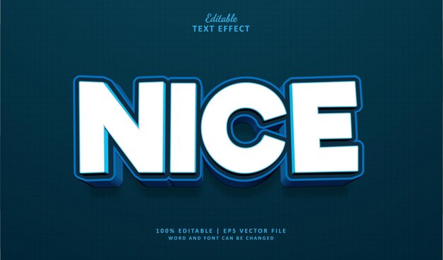 Text Effect Nice Style Comic 3d Cartoon