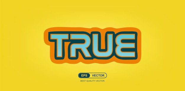 text effect with modern colors