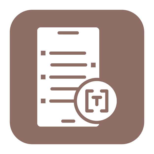 Text icon vector image Can be used for New Media