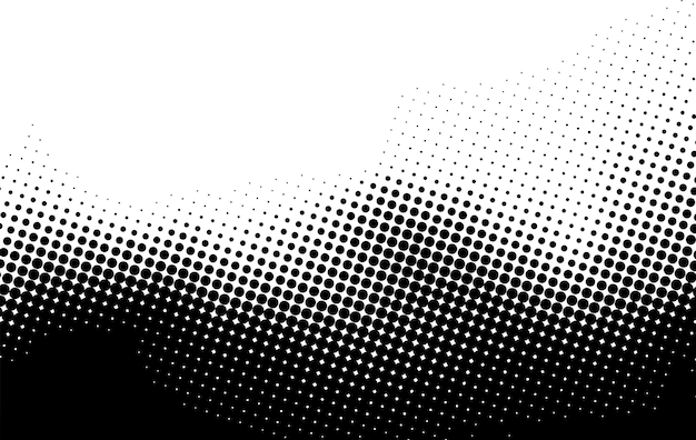 Texture chấm bi đen trên nền trắng, phong cách nghệ thuật vector hiện đại, hiệu ứng giấy cũ với texture truyện tranh