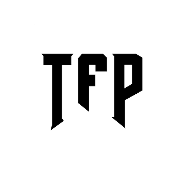 TFP letter logo design for technology company TFP logo design black and white color combination TFP logo TFP vector TFP design TFP icon TFP alphabet TFP typography logo design