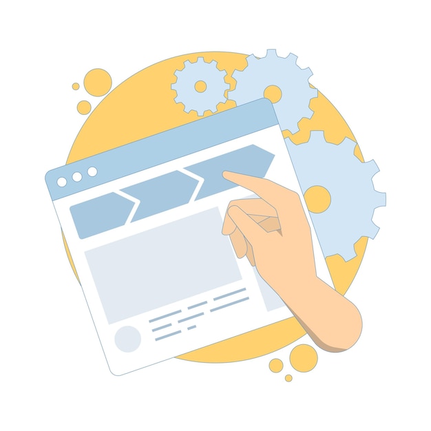 the concept of improving internal links or website structure and hierarchy for website usability