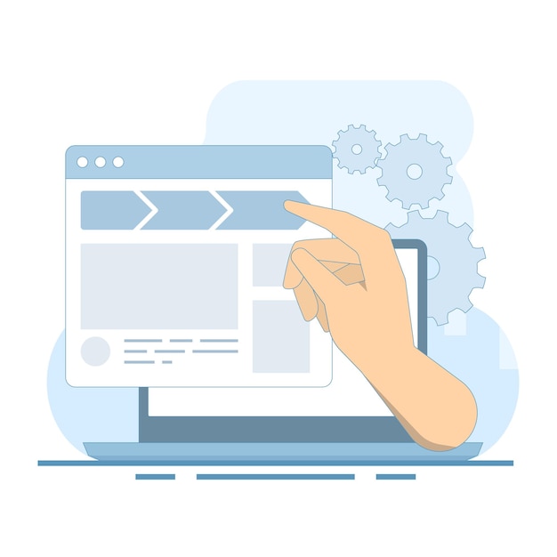 the concept of improving internal links or website structure and hierarchy for website usability