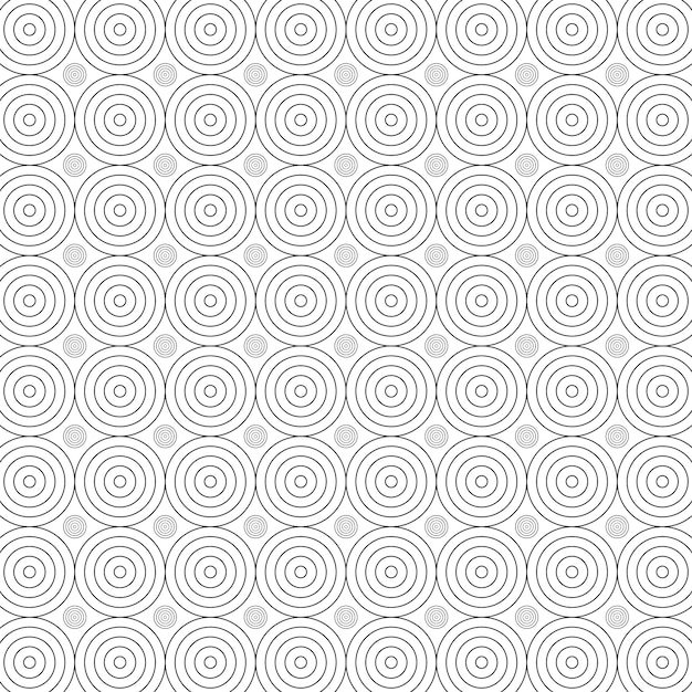 The pattern of circles on a white background