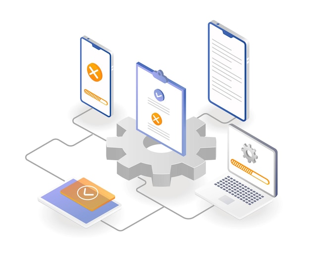 the process of connecting to a computer network of data documents