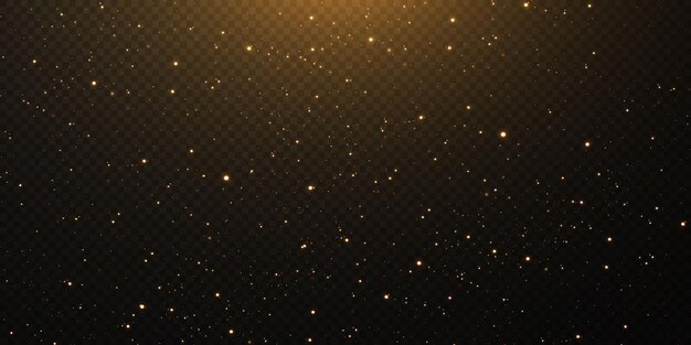 The stars shine on transparent background